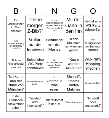 Passau Bingo Card