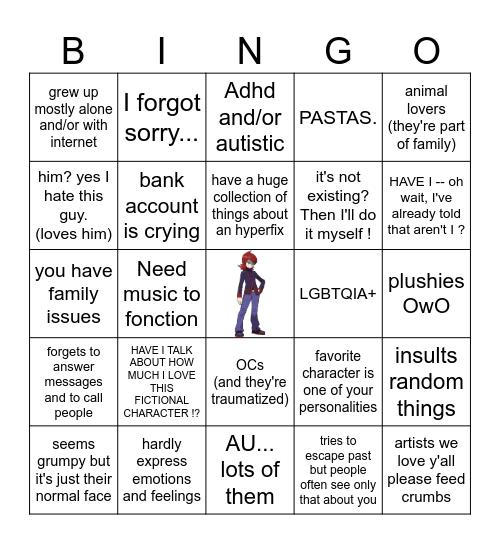 Silver Kinnie Bingo Card