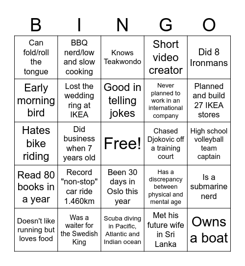 Bingo Card