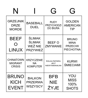 MNGO Bingo Card