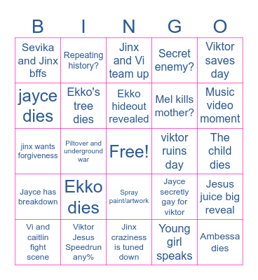 ARCANE WATCH Bingo Card