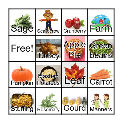 Thanksgiving Bingo Card