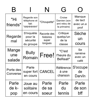 BING'LOL Bingo Card