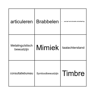 Bingo Card