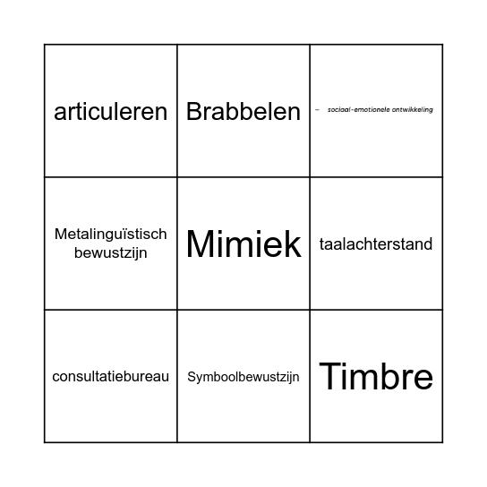 Bingo Card