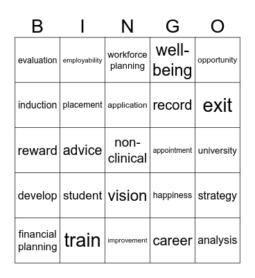 People Bingo Card