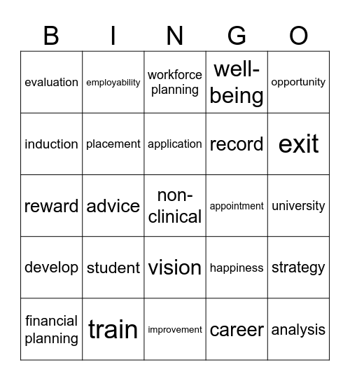 People Bingo Card