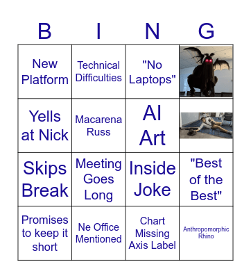 AEGIS ANNUAL MEETING 2024 Bingo Card