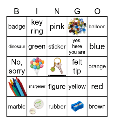 At the shop bingo Card