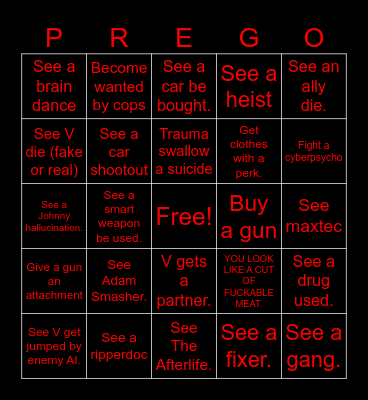 bingo for those 5 months in Bingo Card