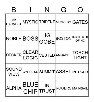 Bingo Card