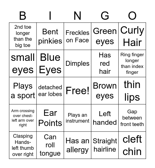 Hereditary Bingo! Bingo Card