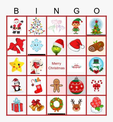 Bingo navideño Bingo Card