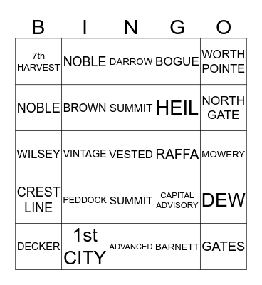 Bingo Card