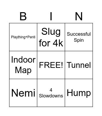 Doid Bingo Card