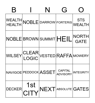 Bingo Card