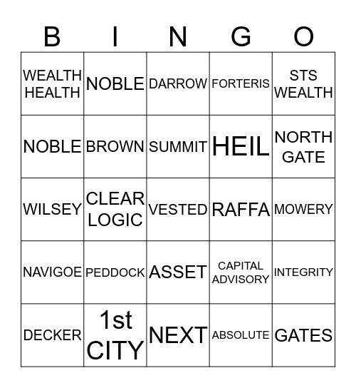 Bingo Card