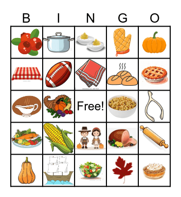 Thanksgiving Bingo Card