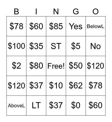 Tax Review 2 Bingo Card