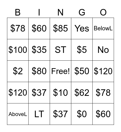 Tax Review 2 Bingo Card