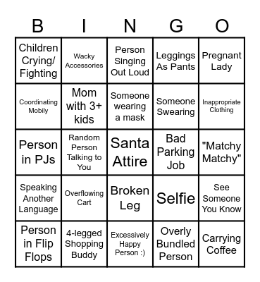 BLACK FRIDAY Bingo Card