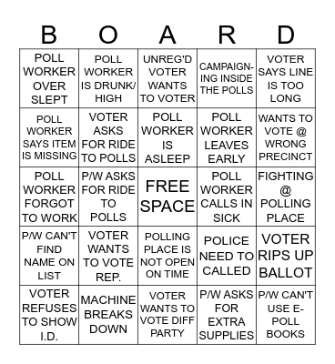 SEPTEMBER 13, 2016 Bingo Card