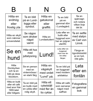 Lunda Bingo Card