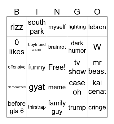 bingo Card