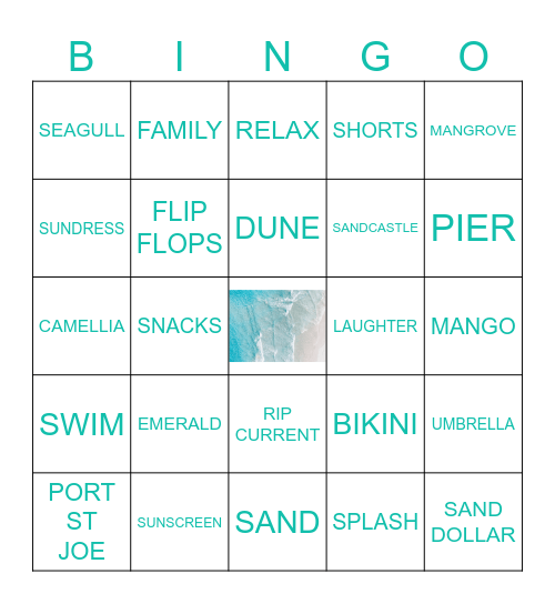 FORGOTTEN COAST BINGO Card