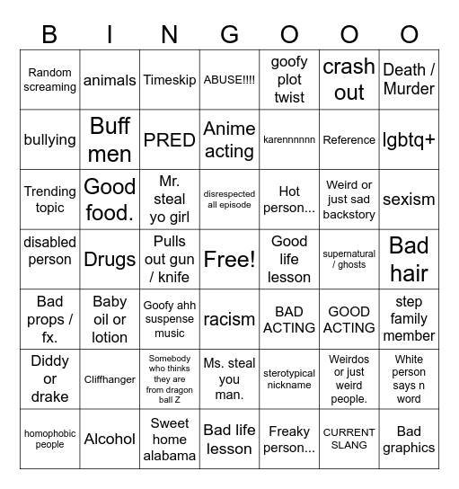 tt bingo Card