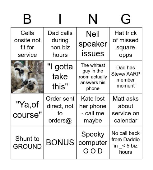 BING XIII Bingo Card