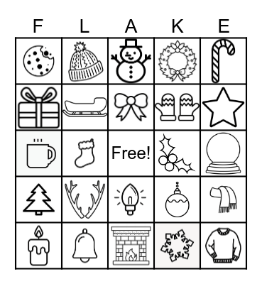 Winter Party Bingo!!!! Bingo Card