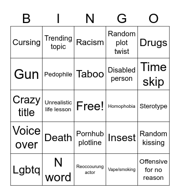 TT bingo Card