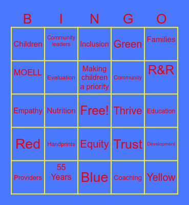 U4C Bingo Card
