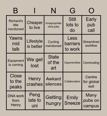 Bingo Card