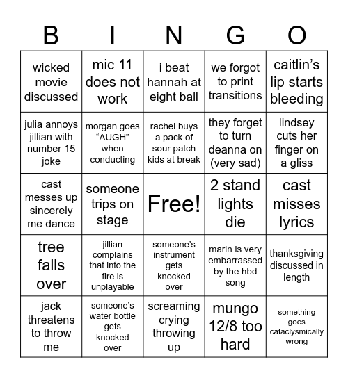 tech Bingo Card