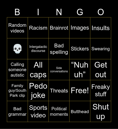 GC bingo Card