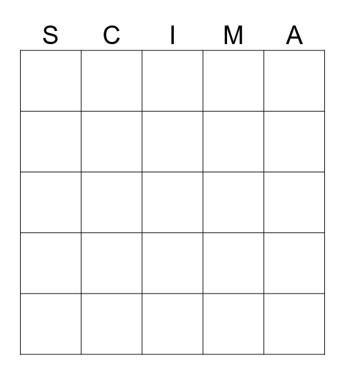 SCIENCE AND MATH MONTH Bingo Card