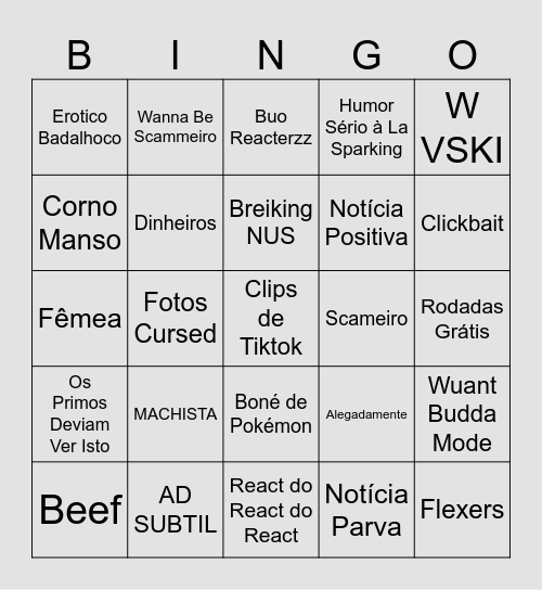 SPARKING BINGO Card