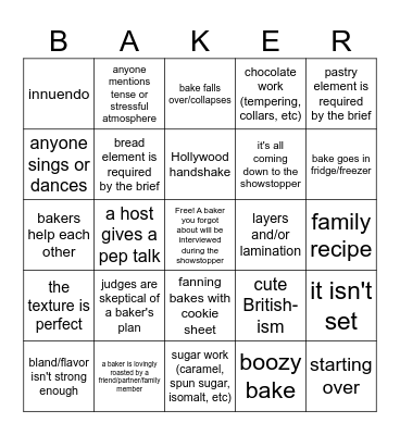 2024 Final Week Bingo Card