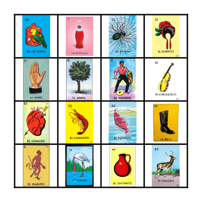 Loteria Bingo Card