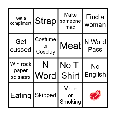 Omegle Bingo Card