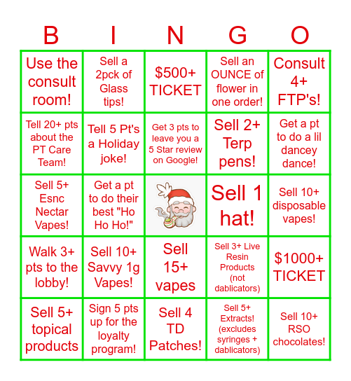 Happy Holidaze!!!! Bingo Card