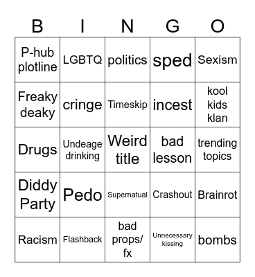 Tomorrows Teaching bingo Card