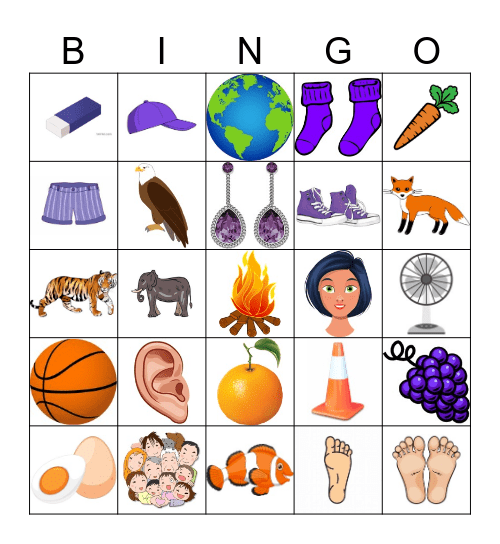 E&F Bingo Card