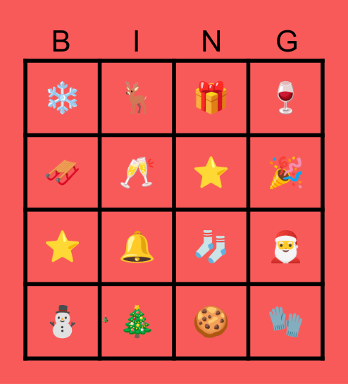 JULEBINGO Card