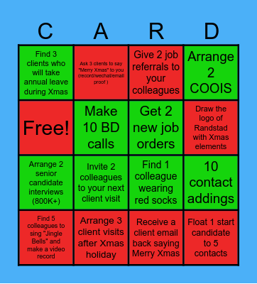 🎄Randstad Xmas Bingo🎄 Bingo Card