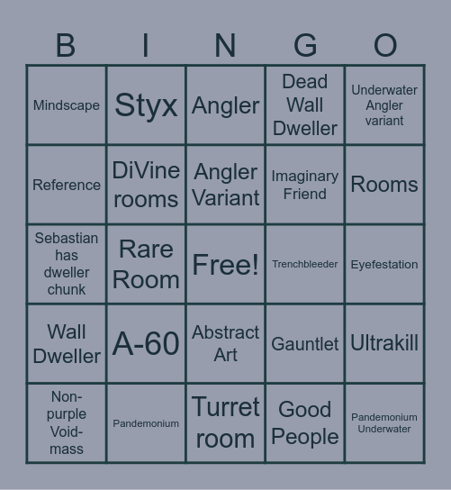 Pressure Bingo Remade Bingo Card