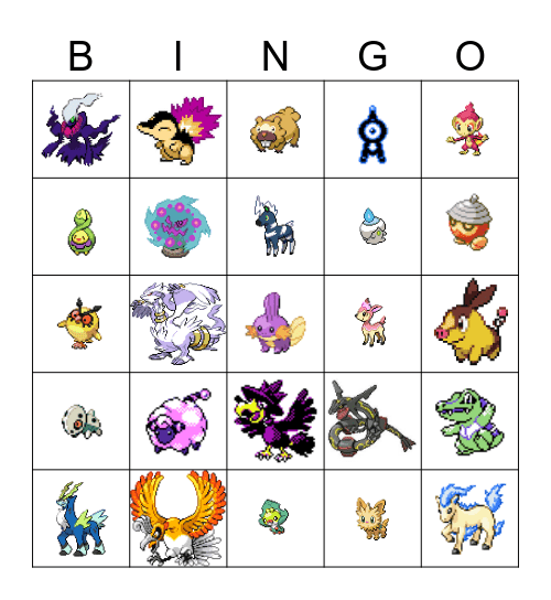Shiny Hunt 2025! Bingo Card