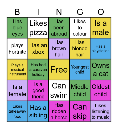 Diversity BINGO Card